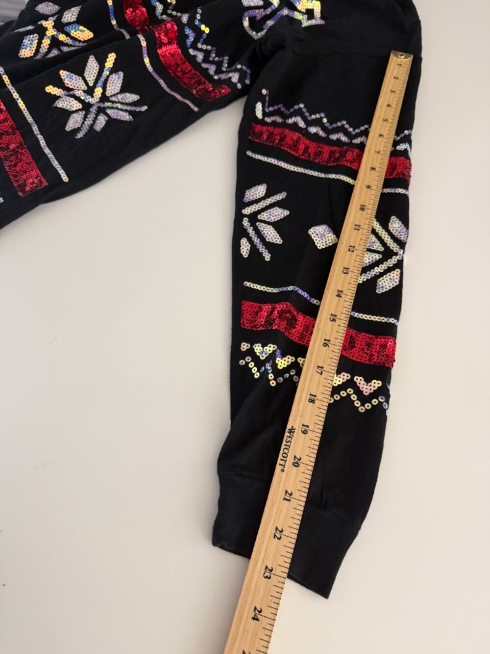 Victoria's Secret PINK Long Sleeve Holiday Bling Campus Tee - Picture 9 of 10